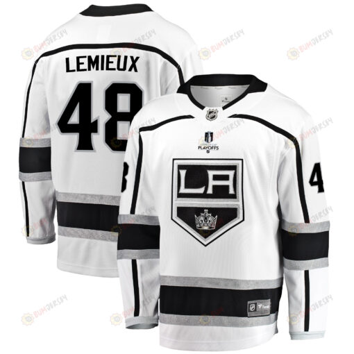 Los Angeles Kings Brendan Lemieux 48 Away 2022 Stanley Cup Playoffs Breakaway Men Jersey - White