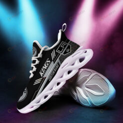 Los Angeles Kings Logo Beehive Pattern Custom Name 3D Max Soul Sneaker Shoes