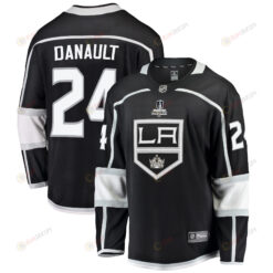 Los Angeles Kings Phillip Danault 24 Home 2022 Stanley Cup Playoffs Breakaway Men Jersey - Black