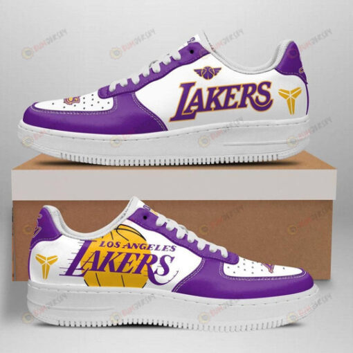 Los Angeles Laker Logo Pattern Air Force 1 Printed