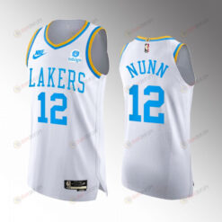 Los Angeles Lakers 12 Kendrick Nunn White Jersey 2022-23 Classic Edition