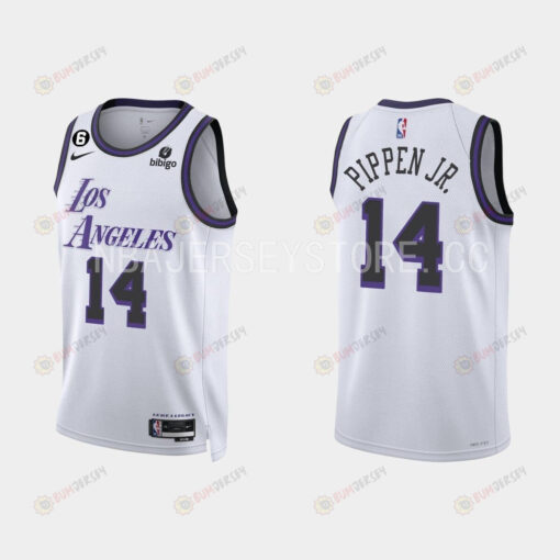 Los Angeles Lakers 14 Stanley Johnson 2022-23 City Edition White Men Jersey