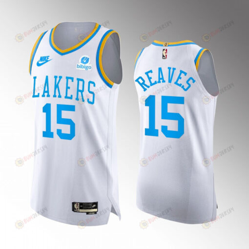Los Angeles Lakers 15 Austin Reaves White Jersey 2022-23 Classic Edition