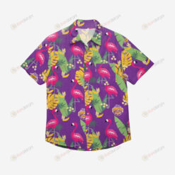 Los Angeles Lakers 2020 Champions Floral Button Up Hawaiian Shirt