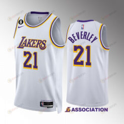 Los Angeles Lakers 2022-23 Patrick Beverley 21 Association Edition White Jersey NO.6 Patch