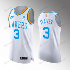 Los Angeles Lakers 3 Anthony Davis White Jersey 2022-23 Classic Edition