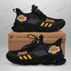 Los Angeles Lakers 3D Max Soul Sneaker Shoes In Black