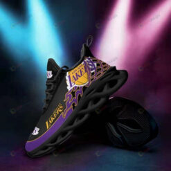 Los Angeles Lakers 3D Max Soul Sneaker Shoes In Purple