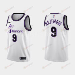 Los Angeles Lakers 9 Kent Bazemore 2022-23 City Edition White Men Jersey