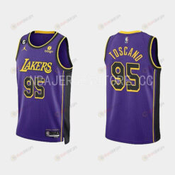 Los Angeles Lakers 95 Juan Toscano-Anderson 2022-23 Statement Edition Purple Men Jersey