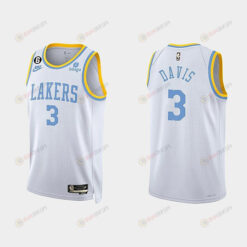 Los Angeles Lakers Anthony Davis 3 2022-23 Classic Edition White Men Jersey