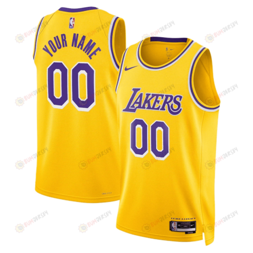 Los Angeles Lakers Custom 00 Men 2022/23 Swingman Jersey - Icon Edition