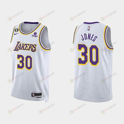 Los Angeles Lakers Damian Jones 30 2022-23 Association Edition White Men Jersey Swingman