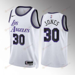 Los Angeles Lakers Damian Jones 30 2022-23 City Edition White Jersey