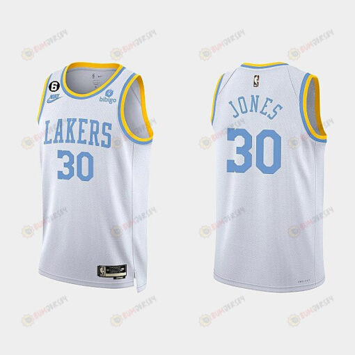 Los Angeles Lakers Damian Jones 30 2022-23 Classic Edition White Men Jersey