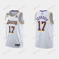 Los Angeles Lakers Dennis Schroder 17 2022-23 Association Edition White Men Jersey Swingman
