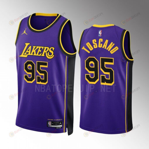 Los Angeles Lakers Juan Toscano-Anderson 95 2022-23 Statement Edition Purple Jersey