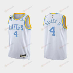 Los Angeles Lakers Lonnie Walker IV 4 2022-23 Classic Edition White Men Jersey