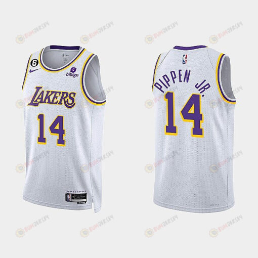 Los Angeles Lakers Scotty Pippen Jr. 14 2022-23 Association Edition White Men Jersey Swingman