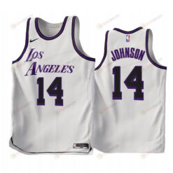 Los Angeles Lakers Sekou Doumbouya 2022-23 City Edition White 45 Jersey - Men Jersey