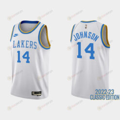 Los Angeles Lakers Stanley Johnson 14 2022-23 Classic Edition White Men Jersey