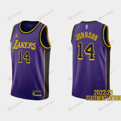 Los Angeles Lakers Stanley Johnson 14 Purple 2022-23 Statement Edition Men Jersey