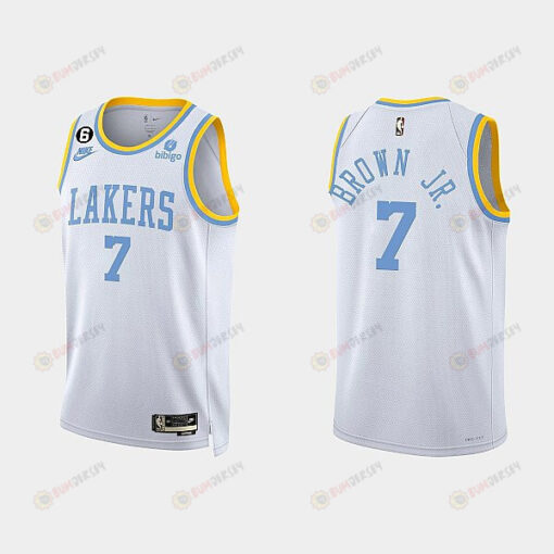 Los Angeles Lakers Troy Brown Jr. 7 2022-23 Classic Edition White Men Jersey