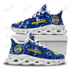 Los Angeles Rams Custom Name Logo Pattern 3D Max Soul Sneaker Shoes