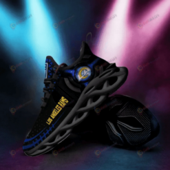 Los Angeles Rams Logo 3D Max Soul Sneaker Shoes In Black