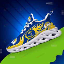 Los Angeles Rams Logo Fireball Pattern 3D Max Soul Sneaker Shoes