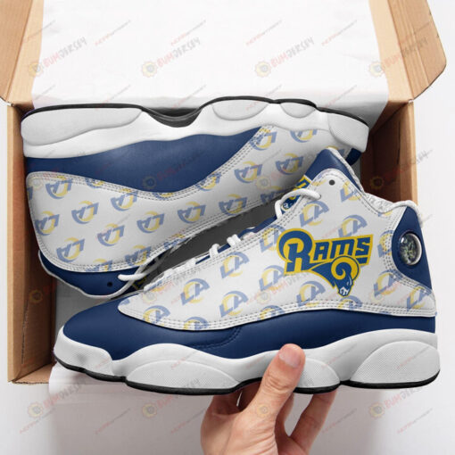 Los Angeles Rams Logo Pattern Air Jordan 13 Shoes Sneakers