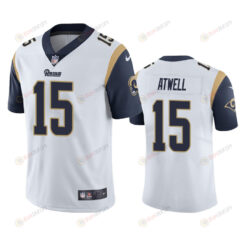 Los Angeles Rams Tutu Atwell 15 White Vapor Limited Jersey