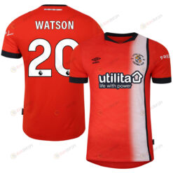Louie Watson 20 Luton Town FC 2023-24 Premier League Home Men Jersey - Orange