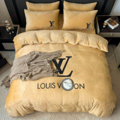 Louis Vuitton LV Double Sided Crystal Velvet Bedding Set