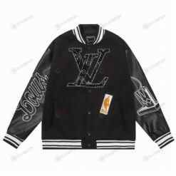 Louis Vuitton NBA Bomber Varsity Jacket In Black