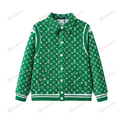 Louis Vuitton Towelling Monogram Bomber Jacket In Green