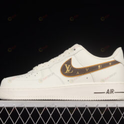 Louis Vuitton x Nike Air Force 1 07 Low Rice White Shoes Sneakers