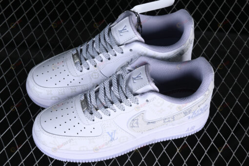 Louis Vuitton x Nike Air Force 1'07 Low Light Gray Shoes Sneakers