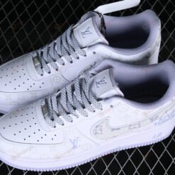 Louis Vuitton x Nike Air Force 1'07 Low Light Gray Shoes Sneakers