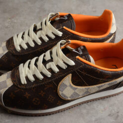 Louis Vuitton x Nike Classic Cortez Coffee Sail Light Bone Shoes Sneakers