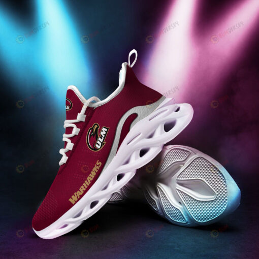 Louisiana Monroe Warhawks Logo Pattern 3D Max Soul Sneaker Shoes In Maroon