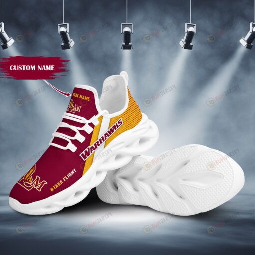 Louisiana Monroe Warhawks Logo Pattern Custom Name 3D Max Soul Sneaker Shoes