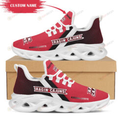 Louisiana Ragin' Cajuns Logo Custom Name Pattern 3D Max Soul Sneaker Shoes