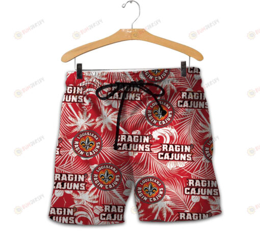 Louisiana Ragin Cajuns Men Shorts Tropical Seamless