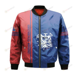 Louisiana Tech Bulldogs Bomber Jacket 3D Printed Half Style