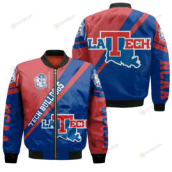 Louisiana Tech Bulldogs Logo Bomber Jacket 3D Printed Cross Style