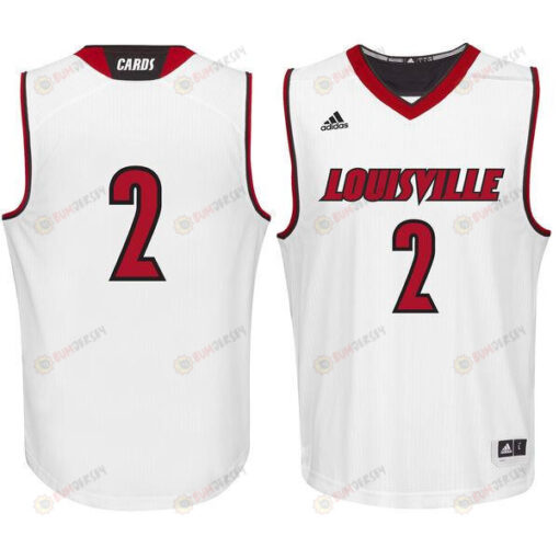 Louisville Cardinals 2 Basketball Men Jersey - White