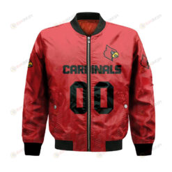 Louisville Cardinals Bomber Jacket 3D Printed Team Logo Custom Text And Number