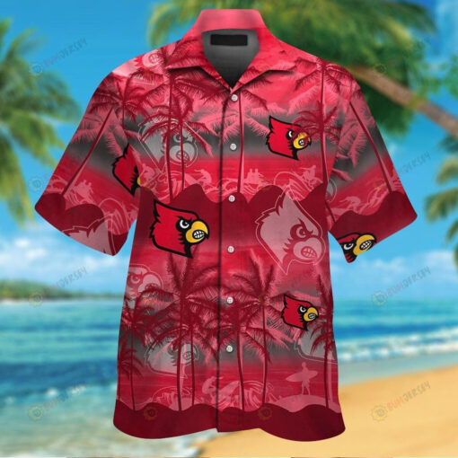 Louisville Cardinals Coconut Hawaiian Shirt Set
