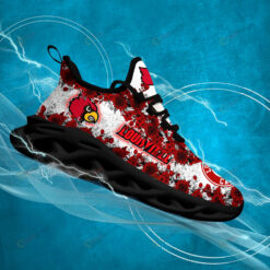 Louisville Cardinals Logo Flower Pattern 3D Max Soul Sneaker Shoes